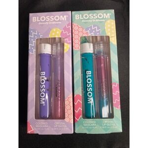 Blossom Blooming Colors Volumizing Mascara Crystal Lip Gloss Duo Set‎
